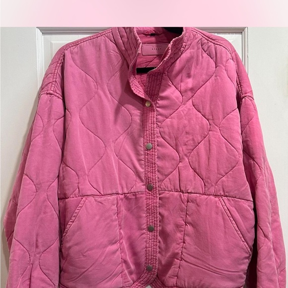 Pink Quilted Women's Jacket - Picture 3 of 5